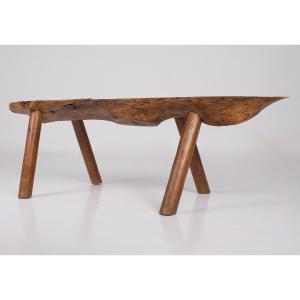 Wabi-sabi Raw Pine Bench