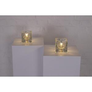 Pair Of Ice Cube Lamps