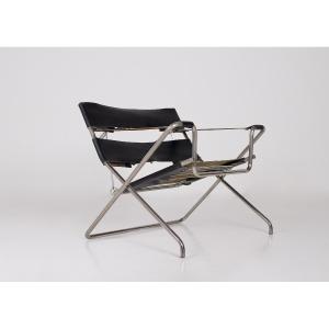 D4 Leather Folding Armchair By Marcel Breuer