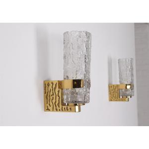 Brutalist Wall Sconces In Solid Brass