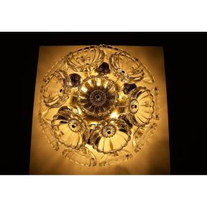 Ceiling Lamp Sputnik "dandelion" - Glass And Brass