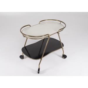 Ilse Möbel Trolley, Brass And Formica, 1960's.