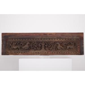 Indian Carved Panel - Yalis And Annapakshi Decor