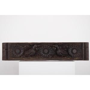 Carved Panel South India - Annapakshi Birds And Lotus