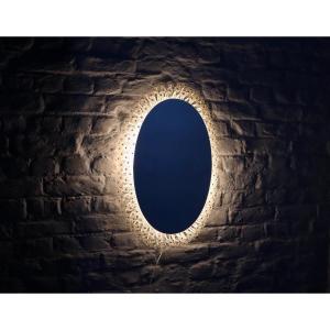 Oblong Illuminated Mirror By Emil Stejnar