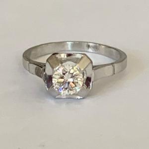 3464 – White Gold Diamond Ring 0.40 Ct