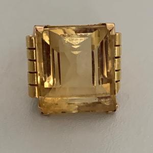 1963 – Citrine Yellow Gold Ring