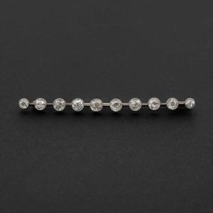 3315 – Art Deco Diamond Bar Brooch 1.80 Ct
