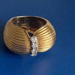 1893 – Turban Ring Yellow Gold Diamonds