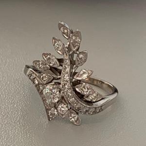 3593– White Gold Diamond Ring