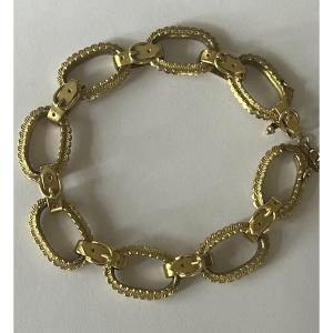 5530- Yellow Gold Bracelet Belt Patterns
