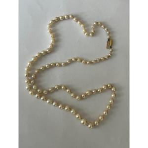 4869- Falling Pearl Necklace