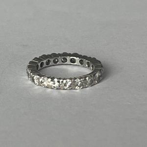 6360- American Wedding Ring In White Gold With Diamonds 2.40 Ct