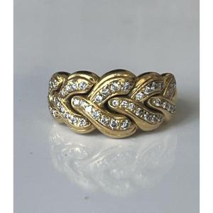6515- Boucheron Yellow Gold Diamond Ring