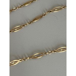 3556- Yellow Gold Vest Chain