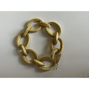 6895 - Chiseled Yellow Gold Bracelet 70g
