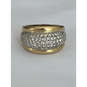 6865 - Yellow Gold Diamond Band Ring