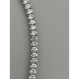 6151 - 18k Gold River Bracelet With 7.00 Ct Diamonds