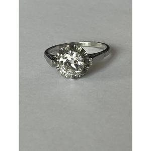 7173 - Platinum Solitaire Ring With 1.26 Ct Diamond
