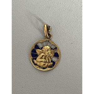 7411c - Religious Medal Angel Of Love