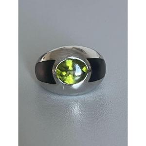 7433 - Ring Mauboussin Aloha White Gold Peridot Mother-of-pearl