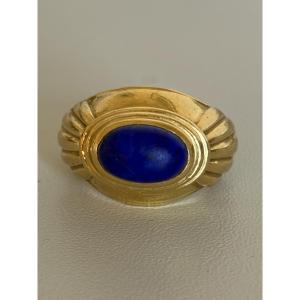 7497 - Boucheron Jaïpur Yellow Gold Lapis Lazuli Ring