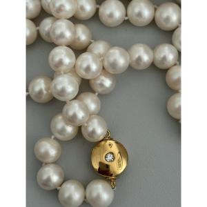 7463 - Very Long Necklace Cultured Pearls