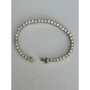 2617 - Bracelet Rivière Yellow Gold Diamonds 11.00 Ct