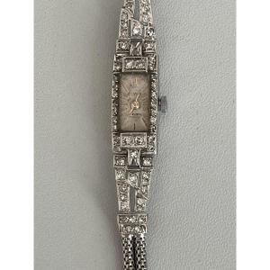 3270 - Art Deco Lady's Watch Platinum Diamonds