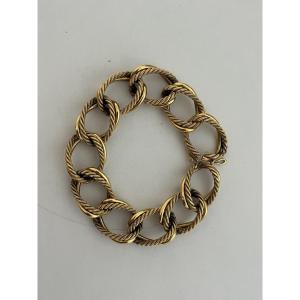 4858- Twisted Yellow Gold Bracelet