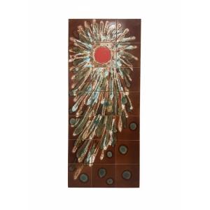 Vintage Ceramic Panel, 1960s