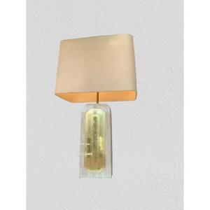 Travertine Table Lamp By Georges Mathias