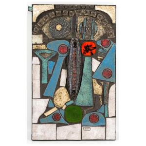Ceramic Bas-relief By Jan Nolf