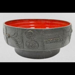 Glazed Ceramic Amphora Bowl