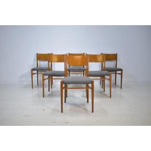 Set Of 6 Dining Room Chairs By Lübke