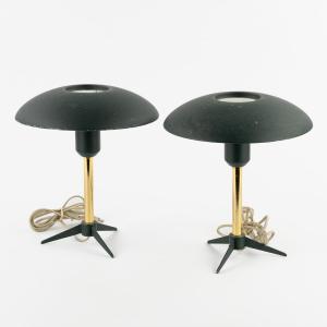 Pair Of Minou Table Lamps By Louis Kalff For Phillips