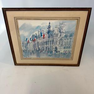 Reproduction Of A Watercolor By Pierre Pages