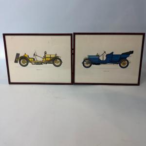 Lithographs Of Classic Cars