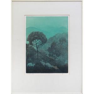 Color Engraving "twilight In Provence" By Willy Belinfante-sauerbier 