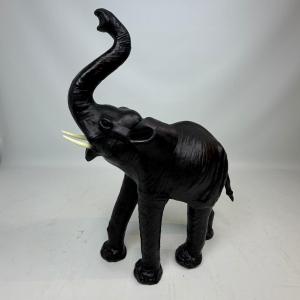 Mid-century Leather Elephant 