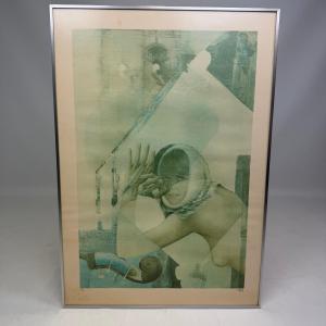 Lithography " The Sands Of Dawn " By Pol Mara