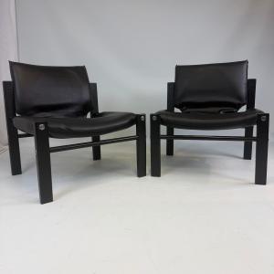Pair Of Safari Armchairs By Maurice Burke For Arkana