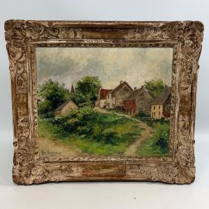 Oil On Canvas, Country View By Mya Buggenhout