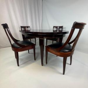 Mahogany Empire-style Dining Set