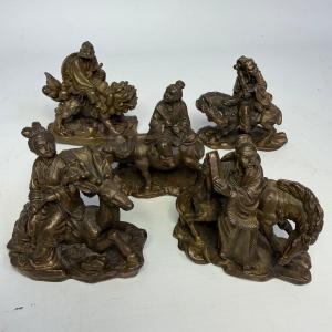 The "five Elders" In Bronze
