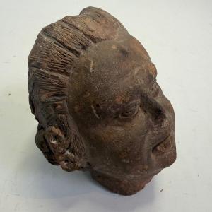 Fragmentary Terracotta Bust Head