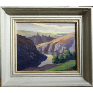 Thiery Gaston Croyant Storm Effect In December 1954 Oil Signed Certificate