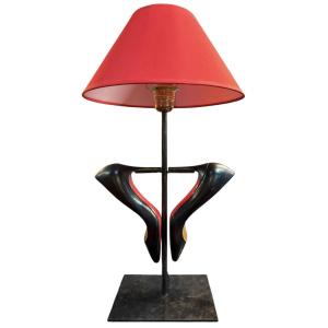 Cinderella Lamp : Two Louboutin Shoes Mounted As A Lamp
