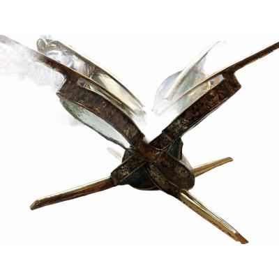 Coffee Table With Four Violins Stamped Nowacyck Unique Work