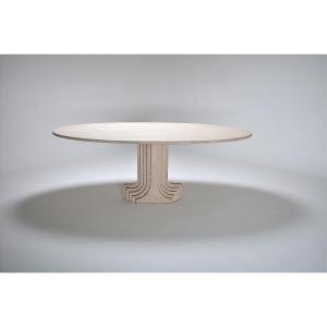 Travertine Table By Carlo Scarpa